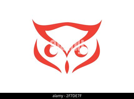Design del logo OWL e concetto di icona. Logo disponibile in formato vettoriale. Illustrazione Vettoriale