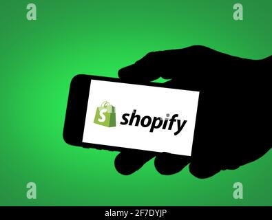 Shopify e-commerce azienda Foto Stock