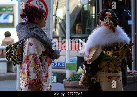 In arrivo la Giornata dell'età 2020 in Giappone Foto Stock