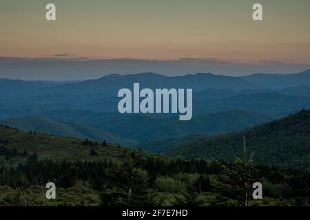 Mt. Rogers, Virginia. Grayson Highlands Foto Stock