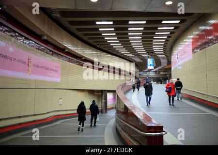 Stazione della metropolitana di Harvard a Harvard Square.Cambridge.Massachusetts.USA Foto Stock