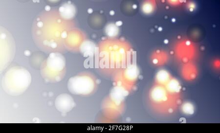 Bokeh luci particelle Abstract sfondo. Illustrazione vettoriale Illustrazione Vettoriale