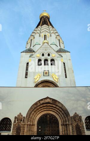 Lipsia, Germania 02-15-2011 edificio della chiesa russa Foto Stock