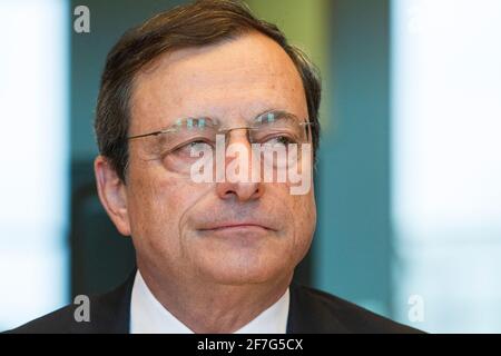 Mario Draghi Foto Stock