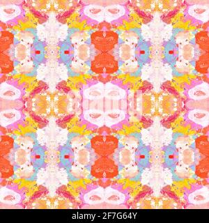 Astratto grunge sfondo senza giunture. Texture senza cuciture. Pittura acrilica disegnata a mano. Arte astratta background. Pittura acrilica su tela. Trama colore Foto Stock