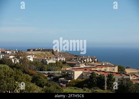 Vista di giorno della città di Rancho Palos Verdes, California, Stati Uniti. Foto Stock