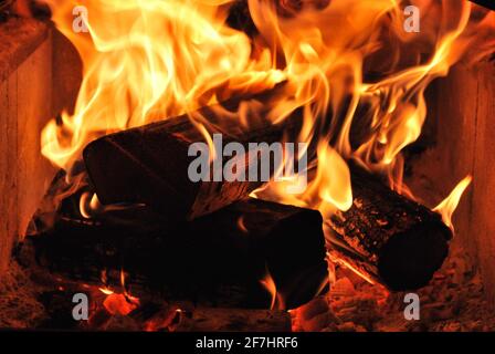 Fireside Foto Stock