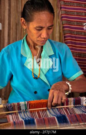 Boti Tribe, Timor, NTT prese @il villaggio di Boti, KIE, Nusa Tenggara Timur Foto Stock