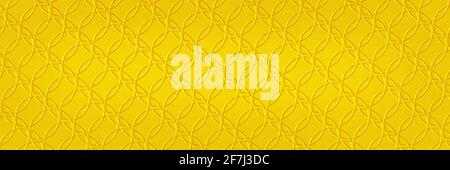 Sfondo astratto in oro con motivo a cerchio di texture di dettagli sfumati cerchi o anelli gialli in elegante metallo 3d di classe o. decorazioni in carta a lamina goffrata Foto Stock