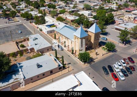 Mesilla Plaza, Old Mesilla, Las Cruces, New Mexico, Stati Uniti Foto Stock