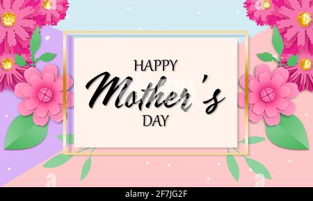 Happy Mothers giorno sfondo. Illustrazione vettoriale Illustrazione Vettoriale