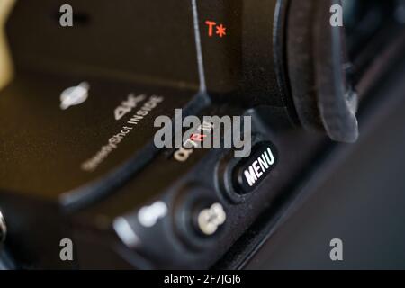 GRANADA, ANDALUSIA, SPAGNA. 7 APRILE 2021. Sony A7riv la FOTOCAMERA ALPHA offre 60 megapixel in una fotocamera mirrorless. Foto Stock