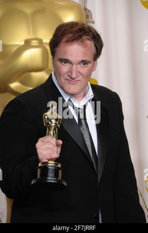 Quentin Tarantino alla Sala Stampa 85° Academy Awards 2013 - Oscar - al Dolby Theatre di Los Angeles Foto Stock