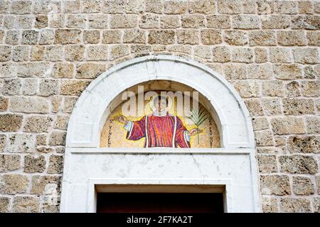 Isernia, Molise, Italia: Abbazia di San Vincenzo al Volturno - Basilica Nuova (Castel San Vincenzo) Foto Stock