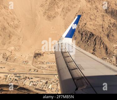 Leh City - in volo Foto Stock