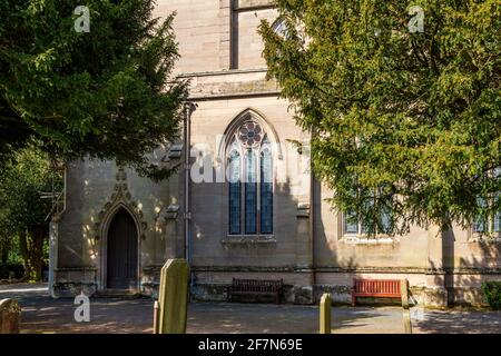 St Andrew's Church a Ombersley, Worcestershire, Inghilterra. Foto Stock