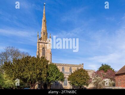 St Andrew's Church a Ombersley, Worcestershire, Inghilterra. Foto Stock