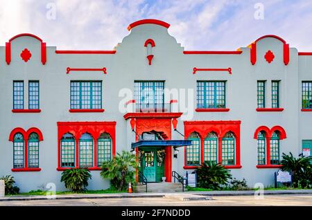 Il Bay St. Louis Historic L&N Train Depot è raffigurato, il 3 aprile 2021, a Bay Saint Louis, Mississippi. Foto Stock