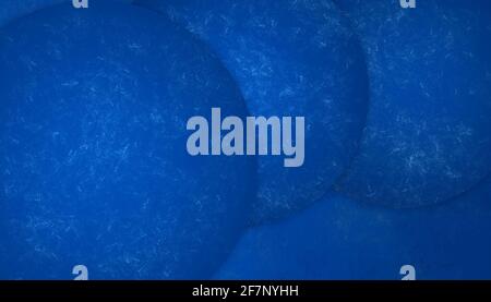 Astratto acquerello grunge sfondo in blu con cerchi geometrici Foto Stock