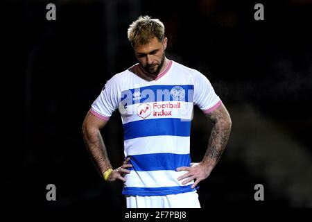 File photo datato 12-01-2021 di Queens Park Rangers' Charlie Austin. Data di emissione: Venerdì 9 aprile 2021. Foto Stock