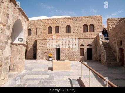 Nabi Musa (Nebi Musa) è il nome di un sito nel deserto della Giudea, Cisgiordania, Palestina che il folclore popolare palestinese si associa a Mosè. Foto Stock