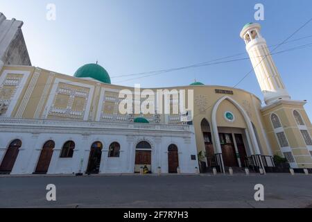 Jumma Masjid (Mesquita da baixa), costruita intorno al 1887 e rimaneggiata molte volte, è una delle moschee più antiche e più grandi del Mozambico Foto Stock