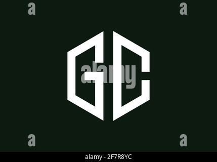 Lettera GC iniziale Creative Modern Business Typography modello vettoriale. Creative Letter GC Logo Vector Illustrazione Vettoriale