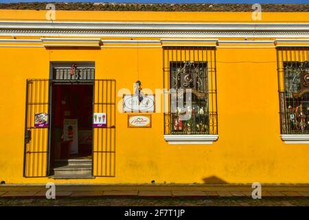 ChocoMuseo è un museo del cioccolato ad Antigua, Guatemala Foto Stock