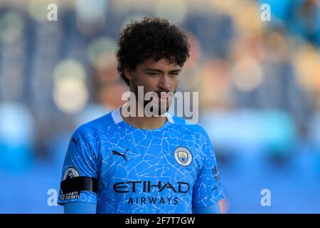 Manchester, Regno Unito. 09 aprile 2021. Philippe Sandler di Manchester City a Manchester, Regno Unito il 4/9/2021. (Foto di Conor Molloy/News Images/Sipa USA) Credit: Sipa USA/Alamy Live News Foto Stock