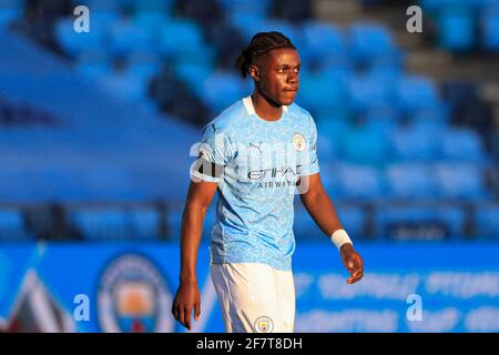 Manchester, Regno Unito. 09 aprile 2021. Romeo Latvia di Manchester City a Manchester, Regno Unito il 4/9/2021. (Foto di Conor Molloy/News Images/Sipa USA) Credit: Sipa USA/Alamy Live News Foto Stock