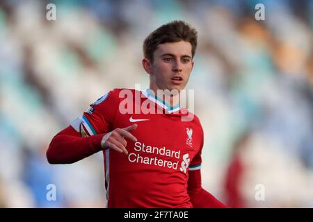 Manchester, Regno Unito. 09 aprile 2021. Ben Woodburn di Liverpool a Manchester, Regno Unito, il 4/9/2021. (Foto di Conor Molloy/News Images/Sipa USA) Credit: Sipa USA/Alamy Live News Foto Stock