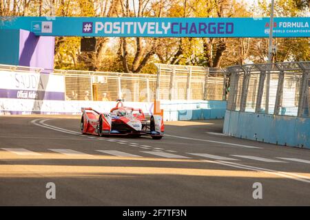 Roma, Italia. 09 aprile 2021. 9 Aprile 2021, Roma, circuito di Roma, ABB Formula e WM Roma: Shakedown, 94 Alex Lynn (GBR), Team Mahindra Racing (Svizzera/Croazia OUT) Credit: SPP Sport Press Photo. /Alamy Live News Foto Stock