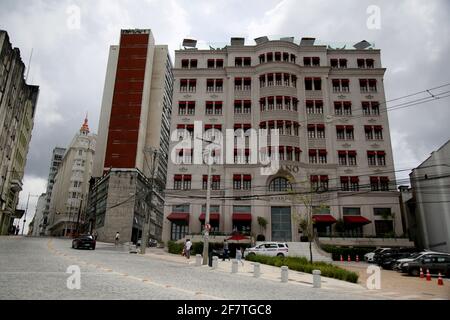 salvador, bahia / brasile - 16 novembre 2020: Facciata dell'hotel Fasano nel centro storico della città di Salvador. Foto Stock