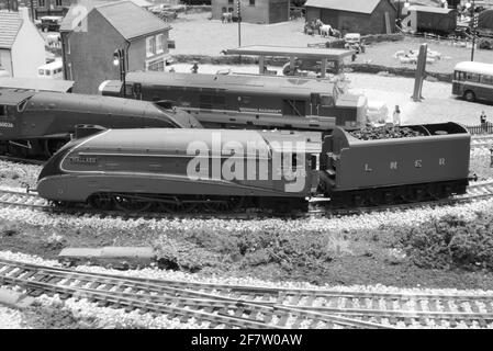 Mallard un A4 locomotiva del Pacifico. Foto Stock