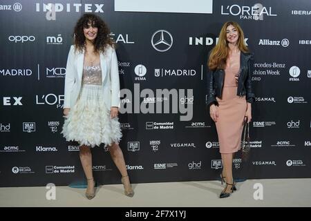 Madrid, Spagna. 10 Apr 2021. Andrea LevyCristina Rodriguez show al MBFW Madrid Fashion Week, sabato 10 aprile 2020 Credit: CORDON PRESS/Alamy Live News Foto Stock