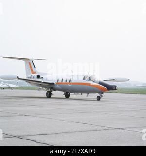 HFB (Hamburger Flugzeug Bau) 320 Hansa Jet della RijksvaartSchool di Eelde. Foto Stock