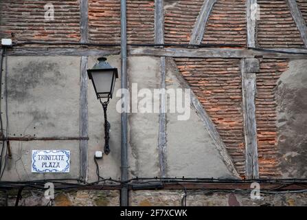 via vuota della parte vecchia di san sebastian, spagna Foto Stock