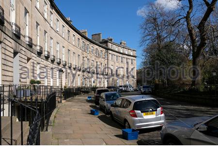 Royal Circus, Edinburgh New Town Streets, alloggi di lusso, Edimburgo, Scozia Foto Stock