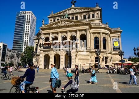 14.09.2019, Frankfurt am Main, Hessen, Deutschland - die Alte Oper a Francoforte am Opernplatz Foto Stock