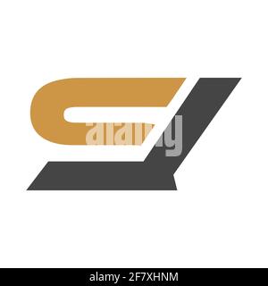 Modello vettoriale del logo SL Letter iniziale. Testo creativo astratto del logo LS. Logo LS con lettera collegata. Illustrazione Vettoriale