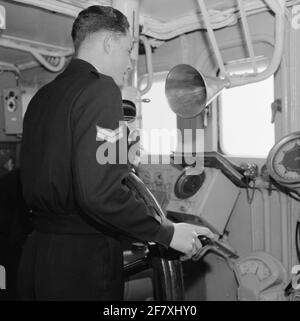 Crociera di ufficiali di riserva di aspiranti (AROS) a bordo della nave di pattuglia della Classe di Balder HR.MS FREYER (P 804) (1954-1986) (EX-SC 1629). Aro come un raucer. Foto Stock