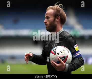 Barry Bannan di Sheffield Wednesday durante la partita del campionato Sky Bet al Kiyan Prince Foundation Stadium di Londra. Data immagine: Sabato 10 aprile 2021. Foto Stock