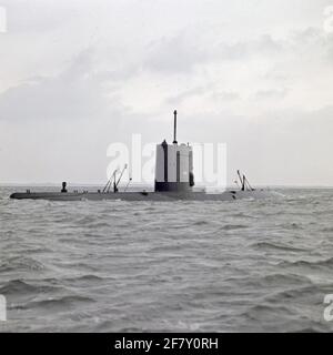 Il sottomarino HR.MS Tonno (1966-1991). Foto Stock