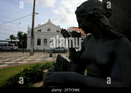 salvador, bahia / brasile - 28 dicembre 2016: Sculture sono viste nella regione di Largo da Mariquita nel quartiere Rio Vermelho nella città di SAL Foto Stock