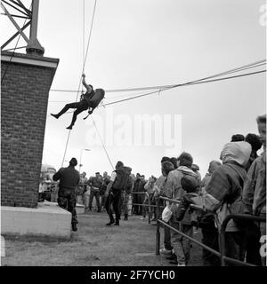 Giorni della flotta 1989 a Den Helder. Installazione di una dimostrazione di Marines. Foto Stock