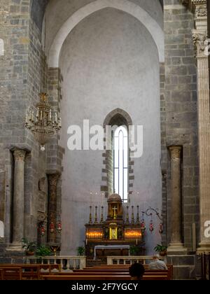 Interno del Duomo di Catania Foto Stock