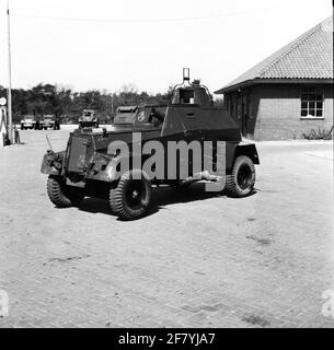 Carri armati, carrier, veicoli armati (Sherman M4A1; RAM II; GMC Staghound; GMC lotter; HUMBER MK i e MK III; Daimler Dingo; Ford Lynx), 1947. Foto Stock