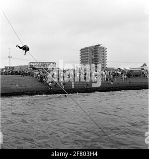 Giorni della flotta 1989 a Den Helder. Installazione di una dimostrazione di Marines. Foto Stock