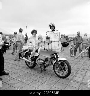 Giorni della flotta 1989 a Den Helder. Installazione per i motori della polizia nazionale. Foto Stock