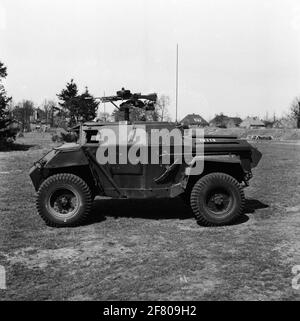 Carri armati, carrier, veicoli armati (Sherman M4A1; RAM II; GMC Staghound; GMC lotter; HUMBER MK i e MK III; Daimler Dingo; Ford Lynx), 1947. Foto Stock